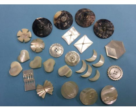 Vintage mother of pearl buttons