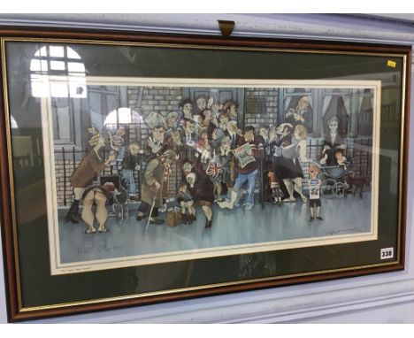 Robert Olley, print, signed in pencil, 'The Surgery steps, Laygate', 32 x 62cm