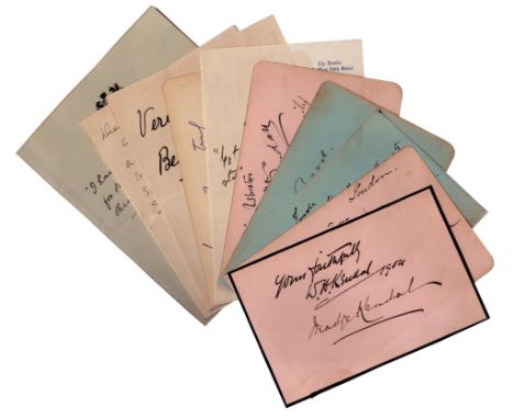 Vintage Entertainment collection 10, signature pieces includes names such as Louie Pounds,  Beatrice Cameron, Lola May,  Herb