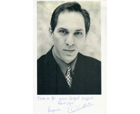 Andy Lucas signed 12x8 inch black and white photo. Dedicated. Good condition. All autographs come with a Certificate of Authe