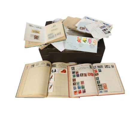A large collection of loose stamps and First Day Covers