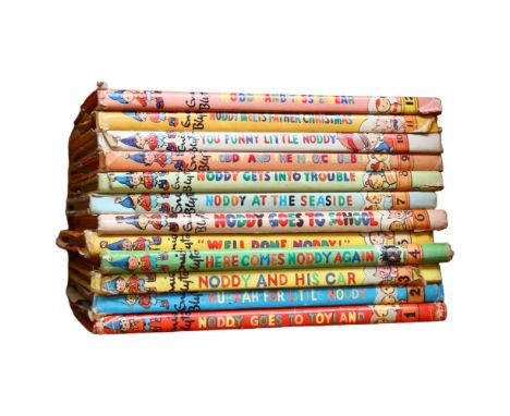A set of 12 1950s hardback Noddy books by Enid Blyton, mainly first editions.