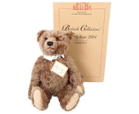 STEIFF - a British Collector's Bear, 2004 limited edition "Caramel", in original box with associated certification, ref. 6613
