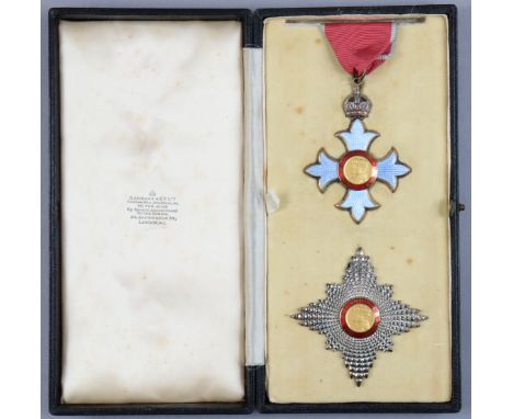 The Most Excellent Order of the British Empire KBE, civil division, Knight Commander’s set of insignia comprising the Breast 