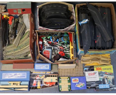 A collection of Scalextric accessories; &amp; various model railway accessories, boxed &amp; unboxed.