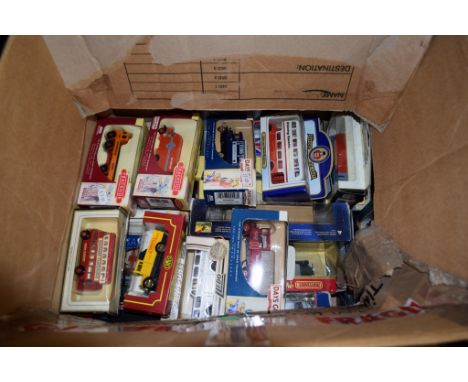 BOX CONTAINING QUANTITY OF MATCHBOX TOYS, SOME LLEDO, DAYS GONE BY