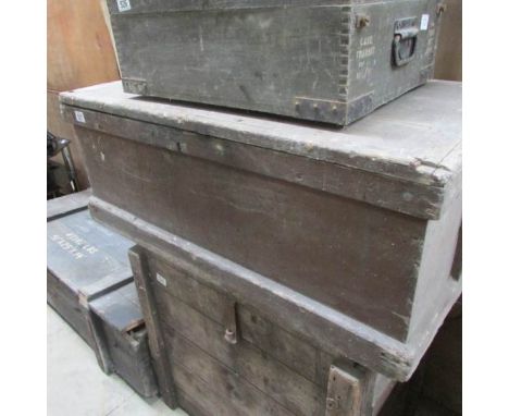 A large old tool chest