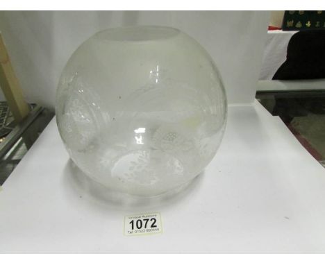 An Acid etched lamp shade