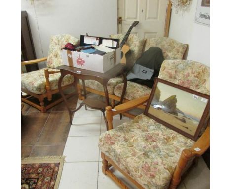 A 3 piece Ercol cottage suite