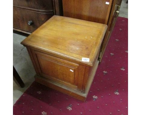 A Victorian pale mahogany commode