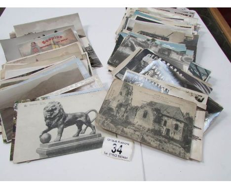 A mixed lot of post cards