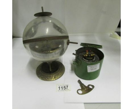 An unusual German barometer and one other item