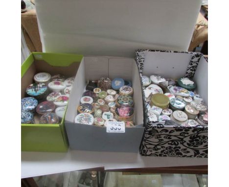 Approximately 80 trinket boxes