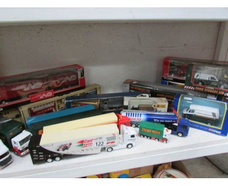 A mixed lot of model vehicles including Corgi, Lledo, Eddie Stobart etc