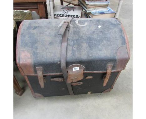 A domed top cabin trunk