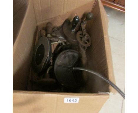 A box of old tools