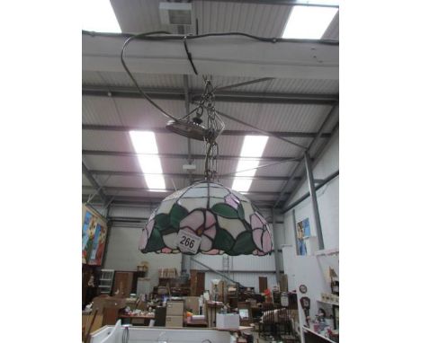 A Tiffany style ceiling light