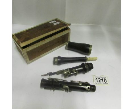 A clarinet by Buffet, Paris in House of Commons cigarette box