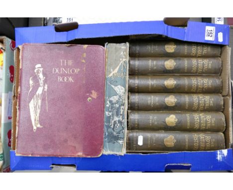 Royal Natural History by Lydekker 6 volumes (vols 1-6), together with Dunlop guide, 2 x large Boys own Annuals, Boys own pape