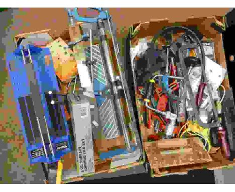Large mixed collection of tools, to include saws, vices, jigsaws, files, hand drills, saw vice etc(2 trays)  