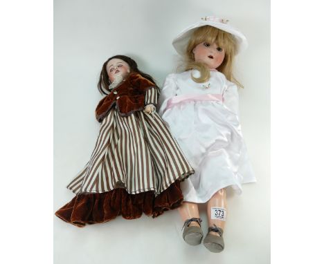 Early 20th century Bisque Headed  Schoenau Hoffmeister 1909 doll and similar item marked SF8 Paris(2)