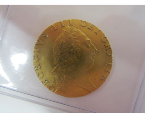 George III,Guinea, 1791, fifth laureate head right, R.Spade shaped shield (S.3729).  Light contact marks, very fine. (1)