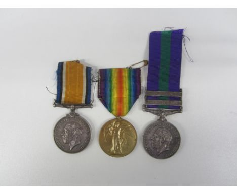 Three to Lieutenant G.H.Crosse, Yorkshire Regiment, late Machine Gun Corps,British War and Victory Medal (Lieut.G.H.Crosse); 