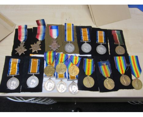 World War One Medals,British War and Victory Medal (M.27017 G.L.Courtney. S.B.A. R.N.; 47416 Pte J.Gilliard. K.O.Y.L.I.; 3559