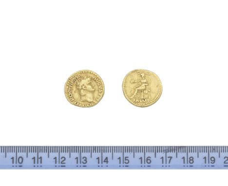 Nero AD 54-68,Gold Aureus, Rome mint AD 65-6, 7.29g, Obv. IMP NERO CAESAR AUGUSTUS, laureate bust r, R.SALUS, Salus draped en
