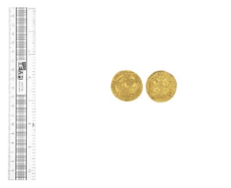 Edward III, 1327-77,fourth coinage (1351-77), treaty period (1361-69), Noble, 7.70g, London, series B, king standing facing i