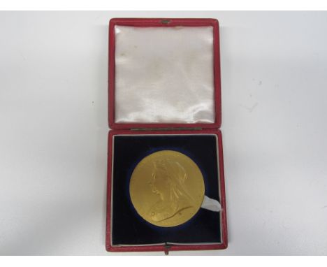 Diamond Jubilee of Queen Victoria 1897,gold medal, 56mm diam., bust left, crowned, veiled and draped. VICTORIA ANNVM REGNI SE