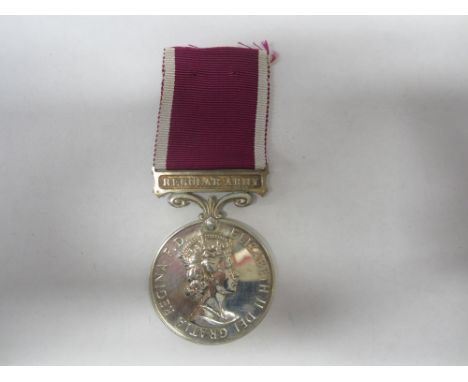 Army Long Service and Good Conduct,E.II.R. (12151 Gnr.A.Gravina. R.M.A.). A couple of light scratches, otherwise good very fi