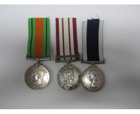 Three to Leading Stoker E.Farrugia, Royal Navy,Defence Medal; Naval General Service 1915-62, one bar, Near East (E/LX.844500 