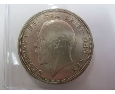 George V,Matt Proof Crown, 1927, modified bare head right, R.Crown and date in wreath (S.4036).  Good extremely fine. (1)