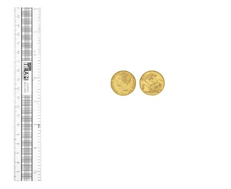 George IV,Two Pounds, 1823, large bare head, R.St.George and the dragon date in exergue (S.3798).  With light contact marks a