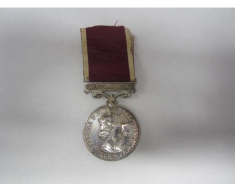 Army Long Service and Good Conduct,E.II.R. (11790 Gnr.J.Farrugia. RMA.). Good very fine. (1)