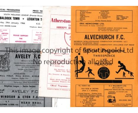 1960'S NON-LEAGUE FOOTBALL PROGRAMMES      Approximately 100 programmes with no more than 2 of any home club including Alvech