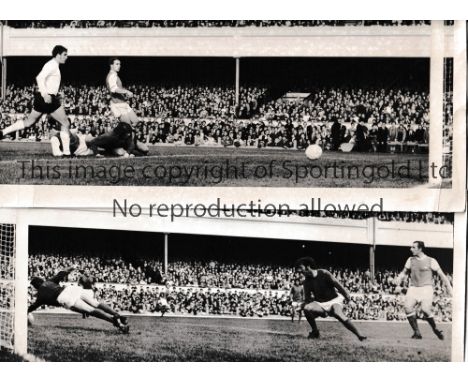 ARSENAL PRESS PHOTOS      Two unusual size original b/w 12" X 5" Press photos with stamps and paper notation on the reverse i