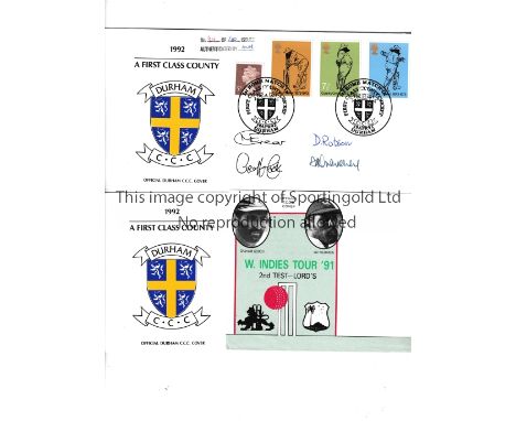 CRICKET FIRST DAY COVERS      Ten First Day Covers including 1993 B &amp; H Cup Final, Lancashire v Derbyshire, 1993 Ashes 1s