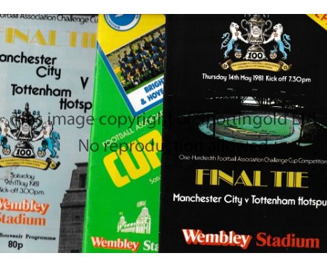 FA CUP FINAL PROGRAMMES        FOR COLLECTION ONLY. Over 220 programmes 1960 - 2010 including 2006 Liverpool v West Ham Unite