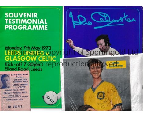 LEEDS UNITED V CELTIC 1973 / JACK CHARLTON TESTIMONIAL      Programme and ticket for the match at Elland Road 7/5/1973 plus a