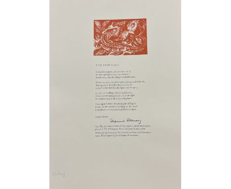 Signed by the Contributors  [Cheltenham Festival of Literature]&nbsp;The Four Elements: *&nbsp;The Fire Gaze,(Seamus Heaney) 