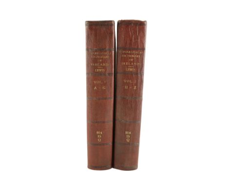 Lewis (Samuel)&nbsp;A Topographical Dictionary of Ireland, 2 vols. lg. sq. folio Lond. 1837.&nbsp;First Edn., mor. backed clo