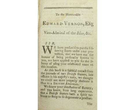 First Dublin Edition  Bulkeley (John) &amp; Cummins (John)&nbsp;A Voyage to the South Seas, In the Years 1740 and 1741,&nbsp;