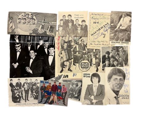 Important Collection of Irish Showband Signed Photographs &amp; Cards  Irish Music: [The Showband Era], An important Collecti