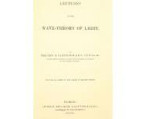 Presentation Copy Lloyd (Rev. Humphrey)&nbsp;Lectures on the Wave-Theory of Light, 8vo Dublin 1841.&nbsp;First Edn., 2 fold. 