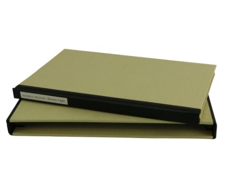 Heaney (Seamus)&nbsp;Electric Light, L. 2001, Faber,&nbsp;First Edn., No. 246 of 300 copies specially bound and&nbsp;Signed, 
