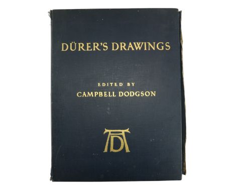 A. Durer: Dodgson (Campbell)ed. Durer's Drawings in Colour, Line and Wash,&nbsp;lg. elephant folio, Lond. (Batsford) 1928. Wi