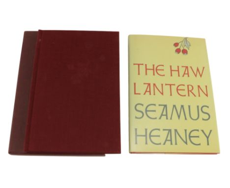 Heaney (Seamus)&nbsp;The Haw Lantern, N.Y. 1987,&nbsp;First US Edn., No. 13 of 200 copies, specially bound and&nbsp;Signed, s