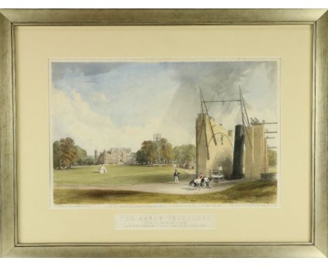 Rare Coloured Lithograph of the Great Telescope  Co. Offaly: A coloured Lithograph,&nbsp;The Great Telescope&nbsp;erected at 